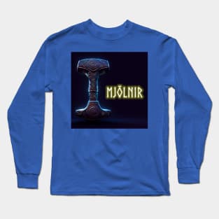 Mighty Mjolnir Thor Hammer Norse Long Sleeve T-Shirt